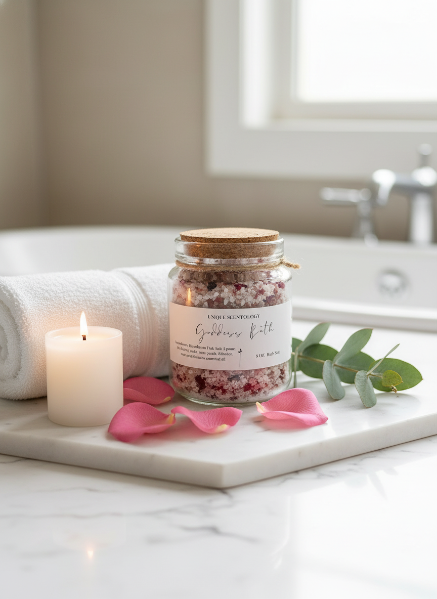 Goddess Bath luxury spa scene